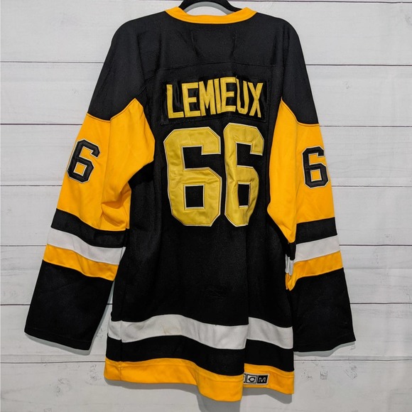 Pittsburgh Penguins Jersey Mario Lemieux Retro Throwback - Picture 3 of 6